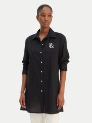 LAUREN RALPH LAUREN Koszula 20529276 Czarny Regular Fit. Czarne koszule Lauren Ralph Lauren, s, bez wzorów, z bawełny, bez kołnierzyka, bez ramiączek. Za 859.99 zł.