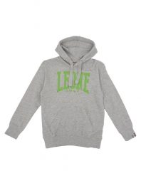 Bluza z bawełna z kaptur na czas wolny na co dzień. Szare bluzy LEONE 1947 APPAREL, bez wzorów, z bawełny, bez kaptura. Za 63.11 zł.