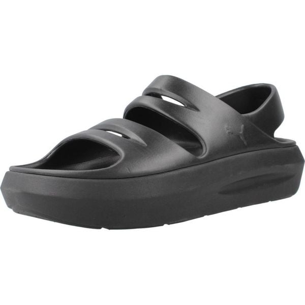 Sandały PUMA YELLOW FLATTER SANDAL Czarny. Czarne sandały Puma, bez wzorów, z gumy, bez obcasa, bez zapięcia. Za 159.99 zł.