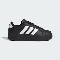 Buty ADIDAS STREETTALK BOLD Czarny. Białe trekkingi Adidas, z syntetyku, trekkingowe. Za 299.00 zł.