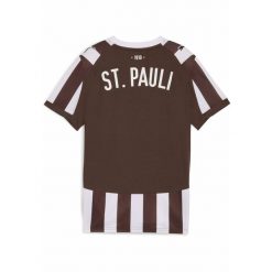 Młodzieżowa koszulka domowa FC St. Pauli 25/26 PUMA Espresso Brown White. Biała bluzki Puma, m, bez wzorów, młodzieżowe, bez kołnierzyka, bez ramiączek. Za 329.00 zł.