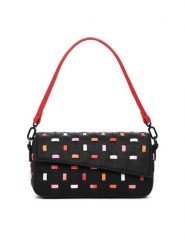 Desigual Torebka 25SAXP82 Czarny. Czarne torebki klasyczne Desigual, bez wzorów, ze skóry, bez dodatków. Za 179.99 zł.