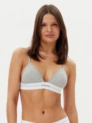 Calvin Klein Underwear Biustonosz braletka LV00QF8248 Szary. Szare biustonosze Calvin Klein Underwear, bez wzorów, z bawełny. Za 99.99 zł.
