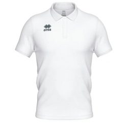 Polo Errea Evo. Białe koszulki polo ERREA, bez wzorów, z bawełny, bez kołnierzyka, bez ramiączek. Za 197.00 zł.