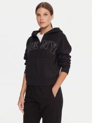 DKNY Sport Bluza DP5J9670 Czarny Regular Fit. Czarne bluzy DKNY Sport, s, bez wzorów, z syntetyku, bez kaptura. Za 439.99 zł.
