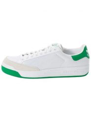 Adidas Skórzane sneakersy "Rod Laver" w kolorze biało-zielonym rozmiar: 43. Białe trampki Adidas, bez wzorów, z materiału, bez zapięcia. Za 259.13 zł.