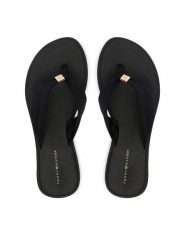 Tommy Hilfiger Japonki Scandi Soft Summer Sandal FW0FW09421 Czarny. Czarne klapki TOMMY HILFIGER, bez wzorów, z materiału, bez obcasa. Za 189.99 zł.