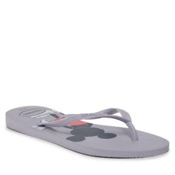Japonki Havaianas. Fioletowe klapki Havaianas, bez wzorów, bez obcasa. Za 59.99 zł.