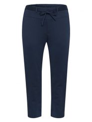KAFFE curve Spodnie w kolorze granatowym rozmiar: XL. Niebieskie spodnie materiałowe KAFFE curve, xl, bez wzorów, z materiału. Za 139.95 zł.