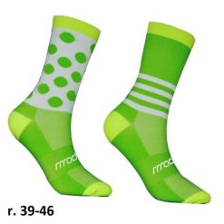 Skarpetki rowerowe unisex madani Parrot. Zielone skarpety MADANI, bez wzorów. Za 9.99 zł.