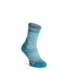 Skarpety turystyczne damskie Bridgedale Hike UL T2 Coolmax Perfo Boot. Zielone skarpety Bridgedale, bez wzorów. Za 75.99 zł.