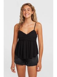 O'Neill Bluzka "Reeta" w kolorze czarnym rozmiar: XS. Czarne bluzki O'Neill, xs, bez wzorów, z wiskozy, bez kołnierzyka, bez ramiączek. Za 87.61 zł.