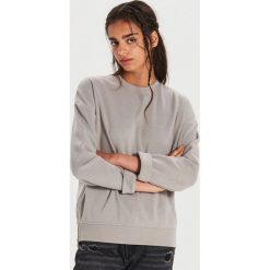Gładka bluza z zamkami - Jasny szary. Szare bluzy Cropp, l, bez wzorów, bez kaptura. Za 69.99 zł.