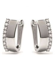 Luxenter Srebrne kolczyki z cyrkoniami rozmiar: onesize. Szare kolczyki Luxenter, z cyrkonią, srebrne. Za 201.08 zł.