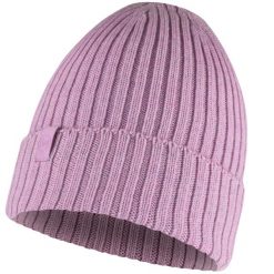 Czapka zimowa z wełny merino Buff Merino Wool Norval. Czerwone czapki Buff, bez wzorów, z wełny. Za 185.54 zł.