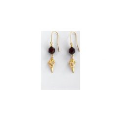 Kolczyki Divine Classy Witch. Żółte kolczyki Iluzja jewellery, z granatem, srebrne. Za 149.00 zł.