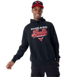 Bluza Z Kapturem Chibul Nowa Era Nba Graphic Os Dorosłych. Czarne bluzy New Era, m, bez wzorów, z bawełny, z kapturem. Za 378.25 zł.