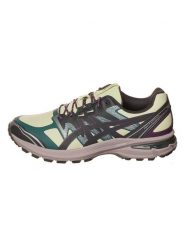 Asics Sneakersy "TERRAIN" w kolorze żółto-fioletowo-zielonym rozmiar: 44,5. Różowe trampki Asics, bez wzorów, bez zapięcia. Za 331.15 zł.