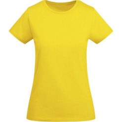 Damska Koszulka Z Krótkim Rękawem Breda. Żółte bluzki ROLY, xl, bez wzorów, sportowe, bez kołnierzyka, bez ramiączek. Za 42.99 zł.