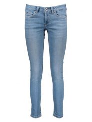 Pepe Jeans Dżinsy "Pixie" - Skinny fit - w kolorze błękitnym rozmiar: W28/L32. Niebieskie jeansy Pepe Jeans, l, z aplikacjami. Za 144.92 zł.