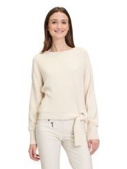 Betty Barclay Sweter w kolorze kremowym rozmiar: 44. Brązowe swetry Betty Barclay, bez wzorów, ze splotem, bez ramiączek. Za 130.99 zł.