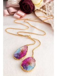 Pierres delicates Pozłacany naszyjnik z elementami ozdobnymi - dł. 60 cm rozmiar: onesize. Żółte naszyjniki Pierres delicates, z kwarcem, pozłacane. Za 52.99 zł.