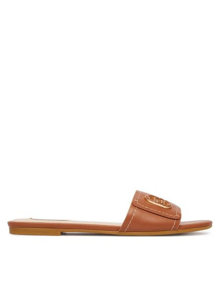 Liu Jo Klapki Sandy 03 SA6127 P0102 Brązowy. Brązowe klapki Liu Jo, bez wzorów, ze skóry, bez obcasa. Za 258.99 zł.
