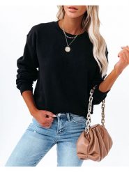 Milan Kiss Bluza w kolorze czarnym rozmiar: S. Czarne bluzy Milan Kiss, s, bez wzorów, bez kaptura. Za 135.81 zł.