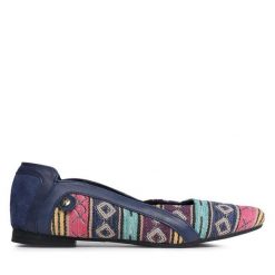 Baleriny Maciejka. Niebieskie baleriny Maciejka, bez wzorów, bez obcasa. Za 219.99 zł.