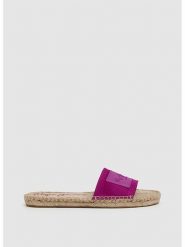 Pepe Jeans FOOTWEAR Skórzane klapki w kolorze różowym rozmiar: 36. Różowe klapki Pepe Jeans FOOTWEAR, bez wzorów, z jeansu, z otwartym noskiem, bez obcasa. Za 120.95 zł.
