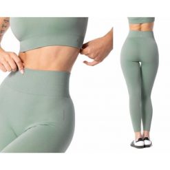 Legginsy treningowe damskie Carpatree Simply Seamless. Zielone legginsy Carpatree, s, bez wzorów. Za 110.99 zł.