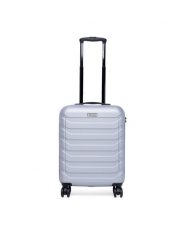 GINO ROSSI Walizka kabinowa CEO-GIN-S-003-05-SILVER3 Srebrny. Szare walizki Gino Rossi, bez wzorów. Za 259.99 zł.