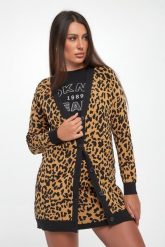 Kardigan damski w panterkę DKNY. Kardigany DKNY, s, bez wzorów. Za 569.00 zł.