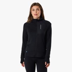 Bluza Wędrówki Kobieta Ultra Light Szybkoschnący. Czerwone bluzy SWEDEMOUNT, xl, bez wzorów, z elastanu, bez kaptura. Za 163.99 zł.