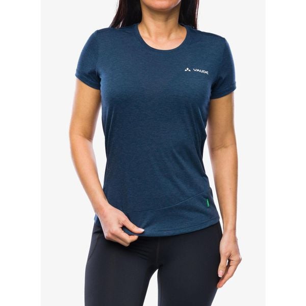 Koszulka szybkoschnąca damska Vaude Sveit Shirt. Zielone bluzki Vaude, bez wzorów, sportowe, bez kołnierzyka, bez ramiączek. Za 151.99 zł.