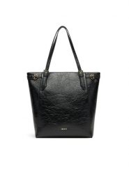 JENNY Torebka C-JNY-M-020-08 Czarny. Czarne shopper Jenny, bez wzorów, z materiału, bez dodatków. Za 159.99 zł.