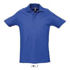 Polo Sol's Spring Ii. Niebieskie koszulki polo SOL'S, s, bez wzorów, z bawełny, bez kołnierzyka, bez ramiączek. Za 132.50 zł.