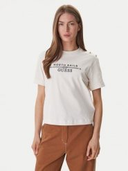 Guess T-Shirt GUESS x NORTH SAILS W6GI03 K2657 Écru Relaxed Fit. T-shirty Guess, m, z aplikacjami, z bawełny, bez kołnierzyka, bez ramiączek. Za 259.99 zł.