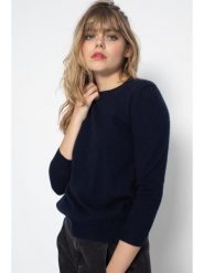 Perfect Cashmere Kaszmirowy sweter "Vanessa" w kolorze granatowym rozmiar: XL. Niebieskie swetry Perfect Cashmere, xl, bez wzorów, z kaszmiru, bez ramiączek. Za 417.45 zł.