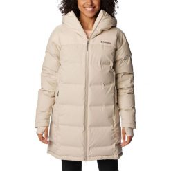 Kurtka puchowa damska Columbia Opal Hill Mid Down. Brązowe kurtki narciarskie Columbia, xl, bez wzorów, z puchu, bez kaptura, narciarskie. Za 1,499.00 zł.