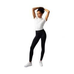 Damskie legginsy jeździeckie z pełną przyczepnością Horze Maia. Czarne legginsy HORZE, l, bez wzorów, z materiału, długie. Za 216.40 zł.