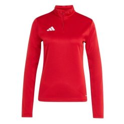 Bluza damska adidas Entrada 26 treningowa. Białe bluzy Adidas, bez wzorów, z materiału, bez kaptura. Za 121.99 zł.