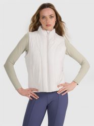 4F Bezrękawnik puchowy z wypełnieniem syntetycznym damski - szary XXL. Szare kamizelki 4f, uniwersalny, bez wzorów, z dzianiny, bez kaptura. Za 229.99 zł.