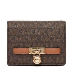 Mały Portfel Damski MICHAEL Michael Kors. Brązowe portfele MICHAEL Michael Kors, bez wzorów. Za 569.99 zł.