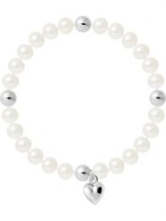 Pearline Bransoletka perłowa w kolorze białym rozmiar: onesize. Białe bransoletki Pearline, z perłą, srebrne. Za 170.95 zł.