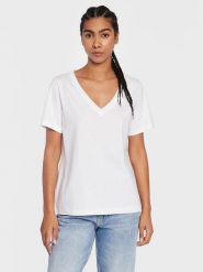 Calvin Klein T-Shirt Smooth K20K205338 Biały Regular Fit. Białe t-shirty Calvin Klein, s, bez wzorów, z bawełny, bez kołnierzyka, bez ramiączek. Za 189.99 zł.