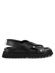 G-Star Raw Sandały DEBRA-25SS495. Czarny. Czarne sandały G-Star Raw, bez wzorów, ze skóry, retro, bez obcasa, na płaskiej podeszwie, bez zapięcia. Za 379.99 zł.