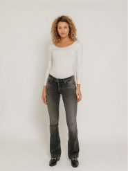 LTB Dżinsy "Fallon" - Flare fit - w kolorze antracytowym rozmiar: W30/L36. Czarne jeansy LTB, l, bez wzorów. Za 159.95 zł.