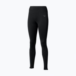 Legginsy do biegania damskie Mizuno Active Warmalite Long. Czarne legginsy Mizuno, bez wzorów, do biegania. Za 159.99 zł.