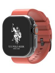 U.S. Polo Assn. Smartwatch w kolorze koralowo-czarnym rozmiar: onesize. Czarne, cyfrowe zegarki U.S. Polo Assn., metalowe. Za 303.45 zł.